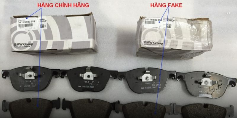 Kinh nghiệm phân biệt phụ tùng xe BMW E39 thật giả