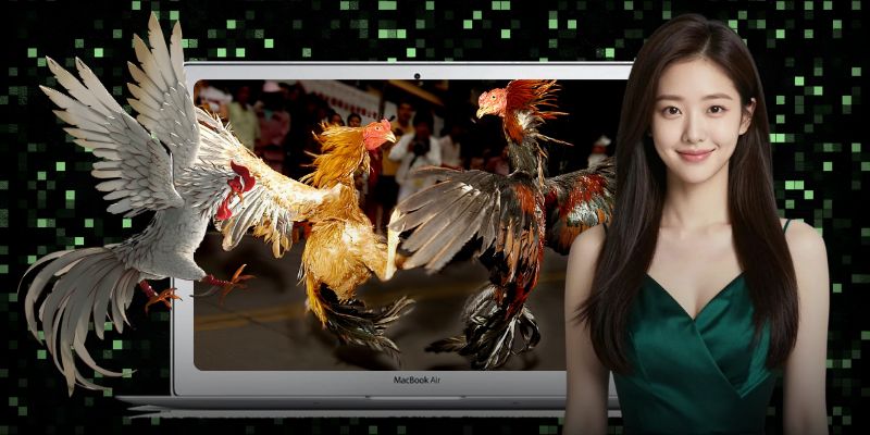 Sảnh đá gà E39 với thông tin trận đấu được trình bày rõ ràng